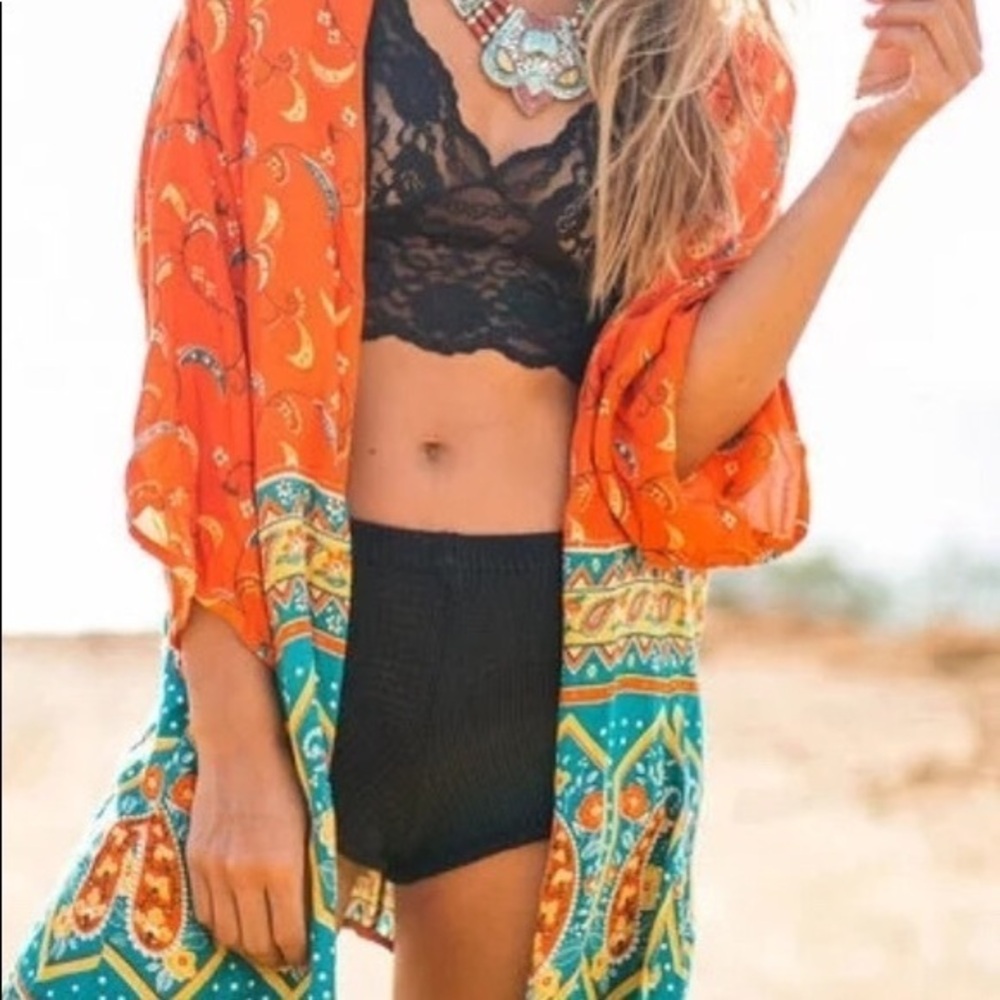 KIMONO COVER UP‎